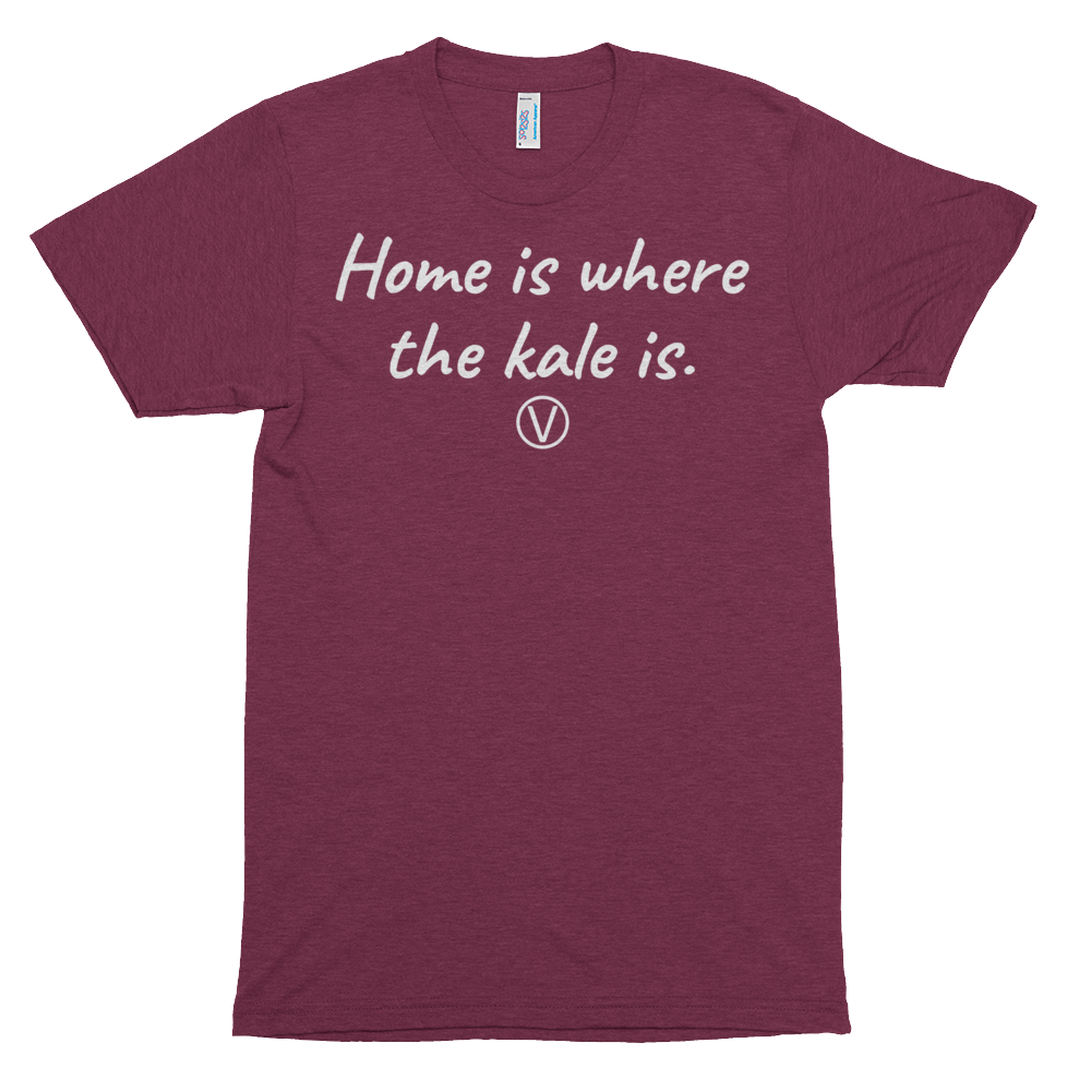 "Home is where the kale is." Couples T-shirt